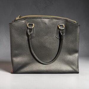 Elegant Black Vegan Leather Handbag